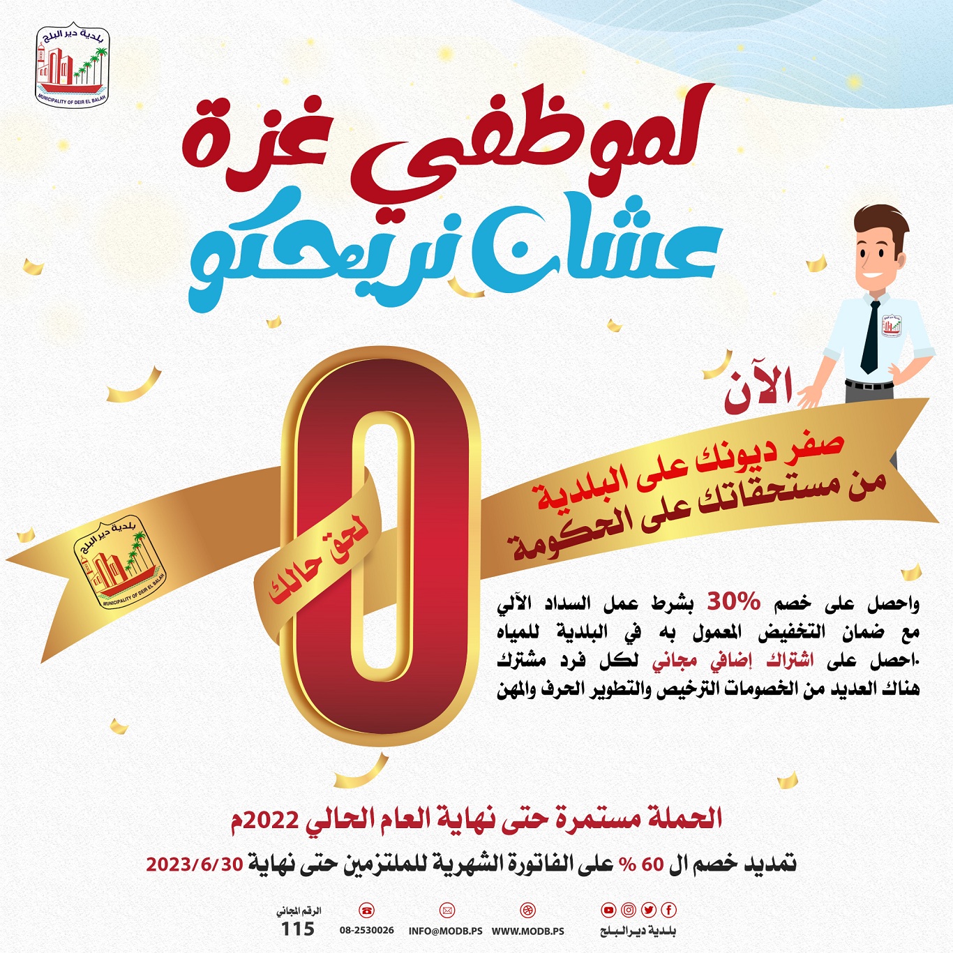 حملة تخفيضات لموظفي غزة