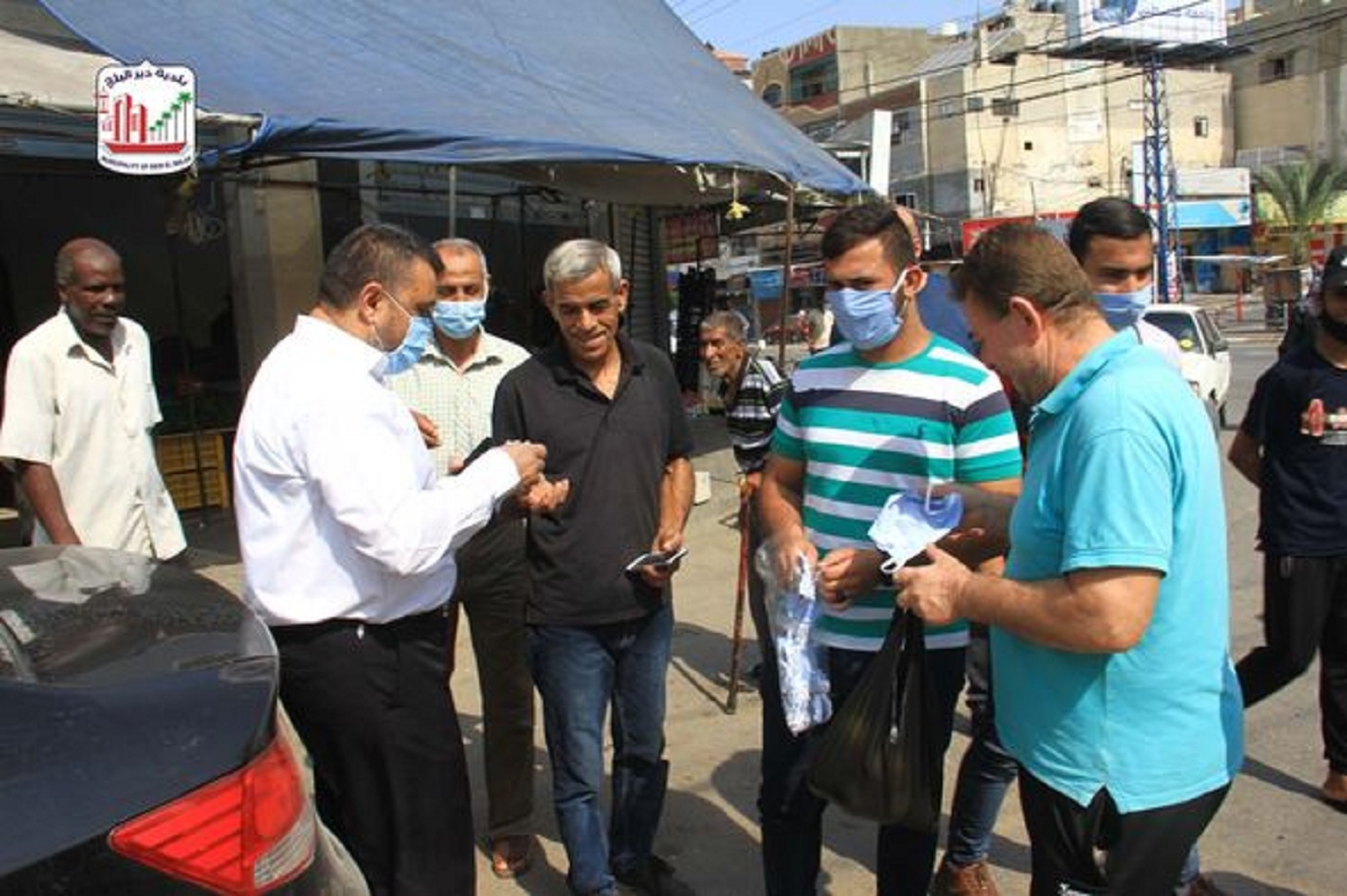 جولة تفقدية لاصحاب المحلات والمخابز ومتابعة اجراءات الوقاية