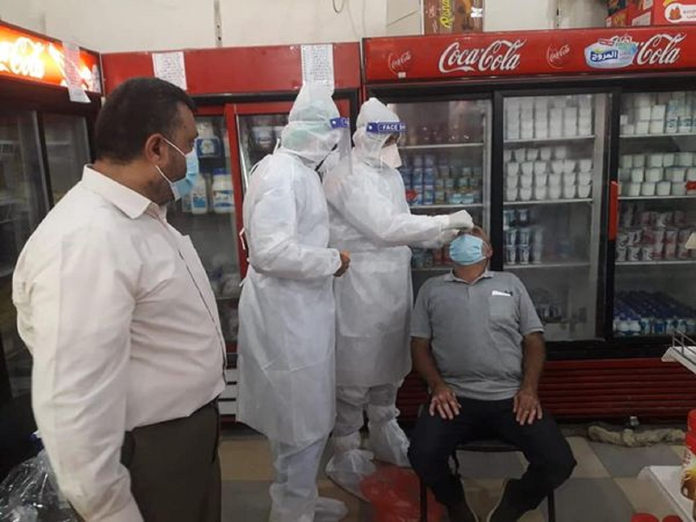 الاستمرار بأخ عينات عشوائية من أصحاب المولات والسوبر ماركت التي يرتادها المواطنون 