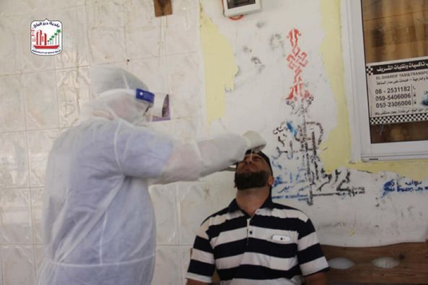 استمرار أخذ عينات عشوائية من مناطق البصه والقرعان المعسكر البروك المشاعله وام ظهير