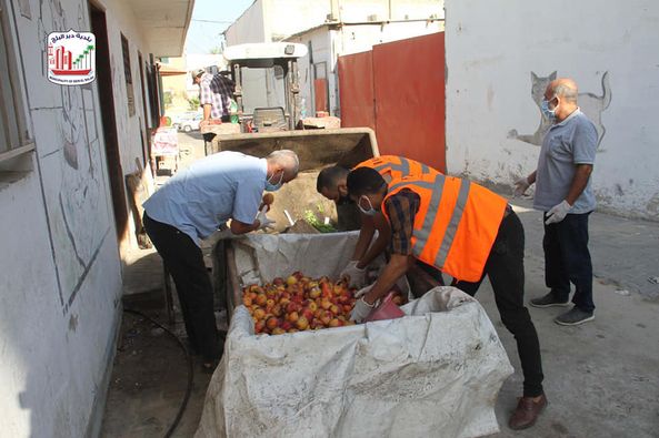 استمرار الجولات التفتيشية للبسطات العشوائية وإتلاف الفاسد