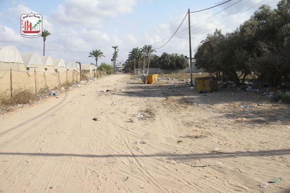 تنظيف وترحيل مكب نفايات عشوائي في شارع الترزي