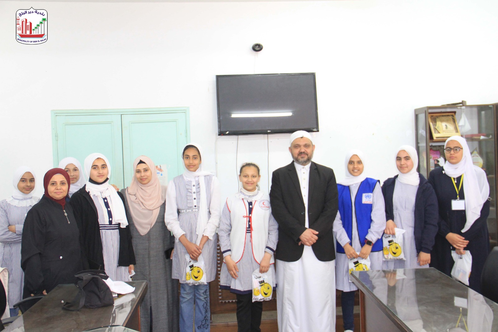 وفد من مدرسة بنات الإعدادية 