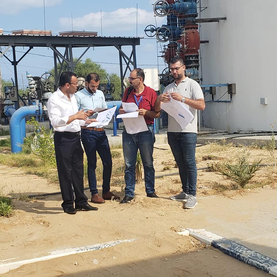 بلدية دير البلح: البدء بمشروع إنشاء نظام التشغيل بالطاقة الشمسية لخزان البركة