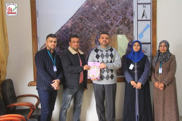 الجهاز المركزي للإحصاء الفلسطيني يقدم شكره لبلدية دير البلح خلال تنفيذ برنامج التعداد الزراعي