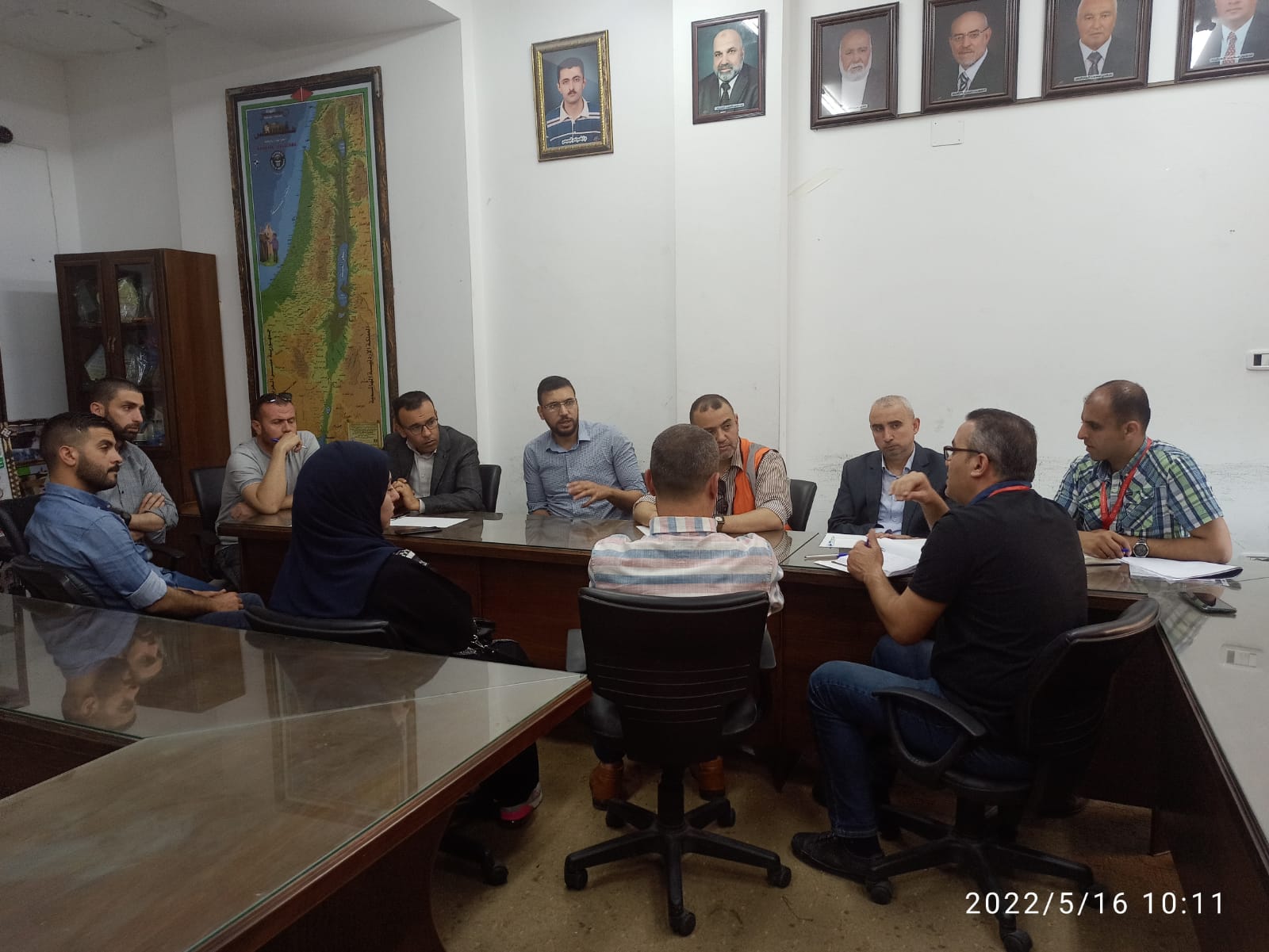 استضافة اجتماع مشروع تمديد خطوط كهرباء أرضية من محطة التوليد - النصيرات وحتى الحدود المصرية ومناقشة بعض الأمور الهامة